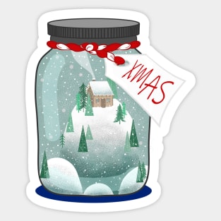 XMAS IN THE BOTTLE Sticker